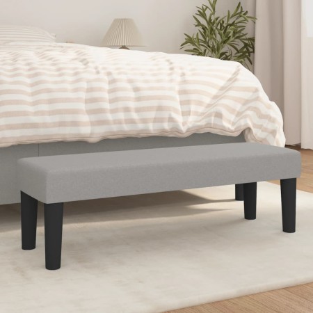 Banco de tela gris claro 100x30x30 cm de vidaXL, Bancos - Ref: Foro24-346644, Precio: 43,56 €, Descuento: %
