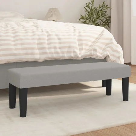 Banco de tela gris claro 100x30x30 cm de vidaXL, Bancos - Ref: Foro24-346644, Precio: 42,74 €, Descuento: %