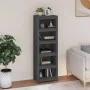 Estantería madera maciza de pino gris 50x35x154 cm de vidaXL, Librerías y estanterías - Ref: Foro24-821716, Precio: 115,65 €,...