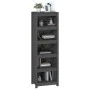 Estantería madera maciza de pino gris 50x35x154 cm de vidaXL, Librerías y estanterías - Ref: Foro24-821716, Precio: 115,65 €,...