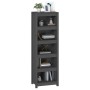 Estantería madera maciza de pino gris 50x35x154 cm de vidaXL, Librerías y estanterías - Ref: Foro24-821716, Precio: 116,96 €,...