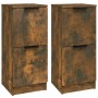 Aparadores 2 uds madera contrachapada roble ahumado 30x30x70 cm de vidaXL, Aparadores - Ref: Foro24-817019, Precio: 69,08 €, ...