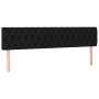 Cabeceros 2 unidades de tela negro 100x7x78/88 cm de vidaXL, Cabeceros y pies de cama - Ref: Foro24-346384, Precio: 72,64 €, ...