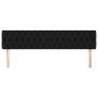 Cabeceros 2 unidades de tela negro 100x7x78/88 cm de vidaXL, Cabeceros y pies de cama - Ref: Foro24-346384, Precio: 72,64 €, ...