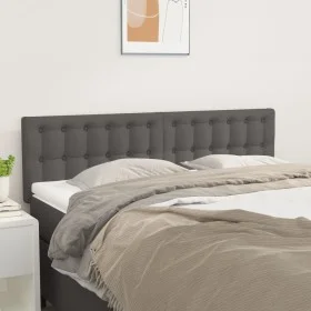 Cabeceros 2 unidades cuero sintético gris 72x5x78/88 cm de vidaXL, Cabeceros y pies de cama - Ref: Foro24-346468, Precio: 50,...