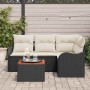 Conjunto de sofás de jardín 5 pcs Negro ratán sintético en Sofás de exterior | Comprar online en Foru.es
