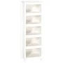 Estantería madera maciza de pino blanca 50x35x154 cm de vidaXL, Librerías y estanterías - Ref: Foro24-821715, Precio: 109,93 ...