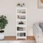 Estantería madera maciza de pino blanca 50x35x154 cm de vidaXL, Librerías y estanterías - Ref: Foro24-821715, Precio: 109,93 ...