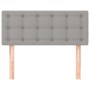 Cabecero de tela gris claro 90x5x78/88 cm de vidaXL, Cabeceros y pies de cama - Ref: Foro24-346416, Precio: 41,36 €, Descuent...