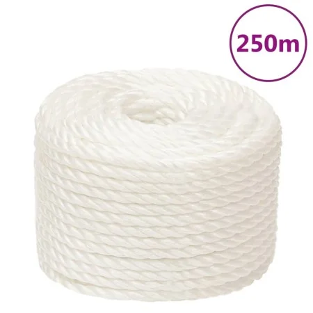 White polypropylene work rope 10 mm 250 m by vidaXL, Ropes and metal cords - Ref: Foro24-153053, Price: 66,90 €, Discount: %