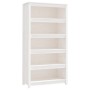 Estantería madera maciza de pino blanca 80x35x154 cm de vidaXL, Librerías y estanterías - Ref: Foro24-821690, Precio: 139,90 ...