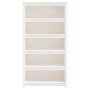 Estantería madera maciza de pino blanca 80x35x154 cm de vidaXL, Librerías y estanterías - Ref: Foro24-821690, Precio: 139,90 ...