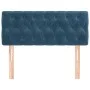 Cabecero de terciopelo azul oscuro 90x7x78/88 cm de vidaXL, Cabeceros y pies de cama - Ref: Foro24-346324, Precio: 56,06 €, D...