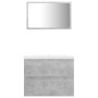 Juego de muebles de baño madera de ingeniería gris hormigón de vidaXL, Muebles de baño - Ref: Foro24-3071589, Precio: 155,58 ...