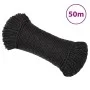 Cuerda de trabajo polipropileno negro 8 mm 50 m de vidaXL, Sogas y cuerdas metálicas - Ref: Foro24-153007, Precio: 15,89 €, D...