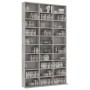 Armario para CDs madera contrachapada gris 102x16x177,5 cm de vidaXL, Almacenamiento para CD y DVD - Ref: Foro24-801782, Prec...