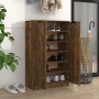 Mueble zapatero madera contrachapada roble ahumado 59x35x100 cm de vidaXL, Zapateros y organizadores de calzado - Ref: Foro24...