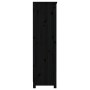 Estantería madera maciza de pino negra 80x35x126 cm de vidaXL, Librerías y estanterías - Ref: Foro24-821688, Precio: 140,38 €...