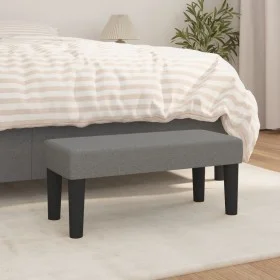 Banco de tela gris oscuro 70x30x30 cm de vidaXL, Bancos - Ref: Foro24-346617, Precio: 34,42 €, Descuento: %