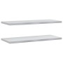 Estantes de pared 2 uds acero inoxidable plateado 100x40x3 cm en Estanterías | Comprar online en Foru.es