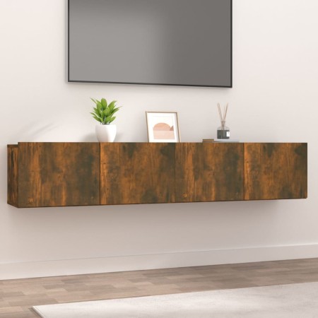 Muebles de TV 2 uds madera ingeniería color roble 80x30x30 cm de vidaXL, Muebles TV - Ref: Foro24-820463, Precio: 61,35 €, De...