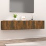 Muebles de TV 2 uds madera ingeniería color roble 80x30x30 cm de vidaXL, Muebles TV - Ref: Foro24-820463, Precio: 61,35 €, De...