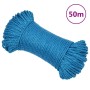 Cuerda de trabajo polipropileno azul 6 mm 50 m de vidaXL, Sogas y cuerdas metálicas - Ref: Foro24-152963, Precio: 9,74 €, Des...