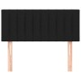 Cabecero de tela negro 100x5x78/88 cm de vidaXL, Cabeceros y pies de cama - Ref: Foro24-346230, Precio: 32,54 €, Descuento: %