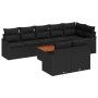 Conjunto de sofás de jardín 9 pcs Negro ratán sintético en Sofás de exterior | Comprar online en Foru.es