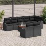Conjunto de sofás de jardín 9 pcs Negro ratán sintético en Sofás de exterior | Comprar online en Foru.es