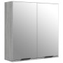 Armario de baño con espejo color gris Sonoma 64x20x67 cm de vidaXL, Tocadores de baño - Ref: Foro24-817067, Precio: 76,51 €, ...