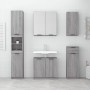 Armario de baño con espejo color gris Sonoma 64x20x67 cm de vidaXL, Tocadores de baño - Ref: Foro24-817067, Precio: 76,51 €, ...