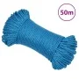 Cuerda de trabajo polipropileno azul 8 mm 50 m de vidaXL, Sogas y cuerdas metálicas - Ref: Foro24-152968, Precio: 12,87 €, De...