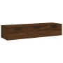 Armario de pared madera de ingeniería roble marrón 102x30x20 cm de vidaXL, Estantes y estanterías - Ref: Foro24-817098, Preci...