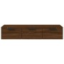 Armario de pared madera de ingeniería roble marrón 102x30x20 cm de vidaXL, Estantes y estanterías - Ref: Foro24-817098, Preci...
