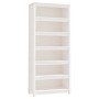 Estantería madera maciza de pino blanca 80x35x183 cm de vidaXL, Librerías y estanterías - Ref: Foro24-821695, Precio: 211,54 ...