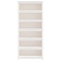 Estantería madera maciza de pino blanca 80x35x183 cm de vidaXL, Librerías y estanterías - Ref: Foro24-821695, Precio: 211,54 ...
