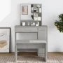 Tocador con espejo color gris hormigón 86,5x35x136 cm de vidaXL, Tocadores para dormitorios - Ref: Foro24-802961, Precio: 80,...
