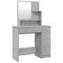Tocador con espejo color gris hormigón 86,5x35x136 cm de vidaXL, Tocadores para dormitorios - Ref: Foro24-802961, Precio: 82,...