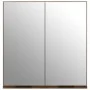 Armario de baño con espejo color roble marrón 64x20x67 cm de vidaXL, Tocadores de baño - Ref: Foro24-817068, Precio: 73,89 €,...