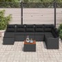 Conjunto de sofás de jardín 9 pcs Negro ratán sintético en Sofás de exterior | Comprar online en Foru.es