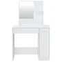 Dressing table with glossy white mirror 86.5x35x136 cm by vidaXL, Bedroom Dressers - Ref: Foro24-802963, Price: 93,61 €, Disc...