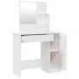 Tocador con espejo blanco brillante 86,5x35x136 cm de vidaXL, Tocadores para dormitorios - Ref: Foro24-802963, Precio: 93,61 ...