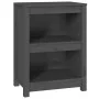 Estantería madera maciza de pino gris 50x35x68 cm de vidaXL, Librerías y estanterías - Ref: Foro24-821701, Precio: 50,78 €, D...