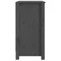 Estantería madera maciza de pino gris 50x35x68 cm de vidaXL, Librerías y estanterías - Ref: Foro24-821701, Precio: 50,78 €, D...