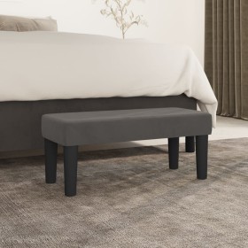 Banco de terciopelo gris oscuro 70x30x30 cm de vidaXL, Bancos - Ref: Foro24-346639, Precio: 39,36 €, Descuento: %