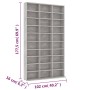 Armario para CDs madera contrachapada gris 102x16x177,5 cm de vidaXL, Almacenamiento para CD y DVD - Ref: Foro24-801782, Prec...
