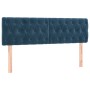 Cabeceros 2 unidades de terciopelo azul oscuro 80x7x78/88 cm de vidaXL, Cabeceros y pies de cama - Ref: Foro24-346366, Precio...