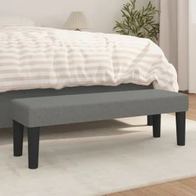 Banco de tela gris oscuro 100x30x30 cm de vidaXL, Bancos - Ref: Foro24-346645, Precio: 56,92 €, Descuento: %