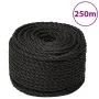 Black polypropylene work rope 10 mm 250 m by vidaXL, Ropes and metal cords - Ref: Foro24-153014, Price: 68,38 €, Discount: %